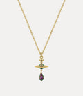 VIVIENNE WESTWOOD Aleksa Pendant Necklace Brass(Gold)
